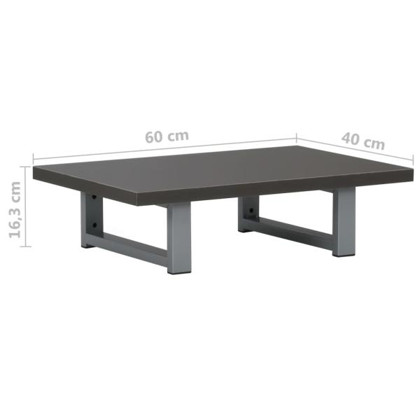 2-tlg. Badmöbel-Set Keramik Grau