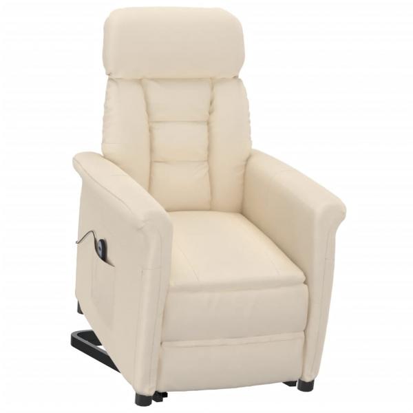 Relaxsessel Elektrisch Beige Mikrofasergewebe