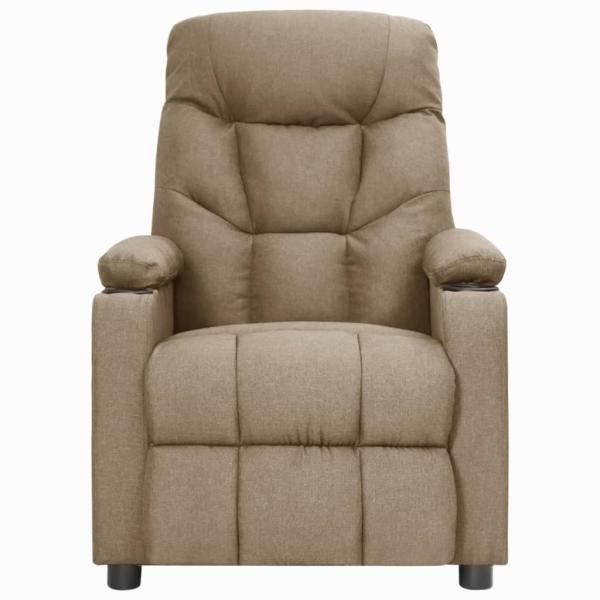 Massagesessel Taupe Stoff