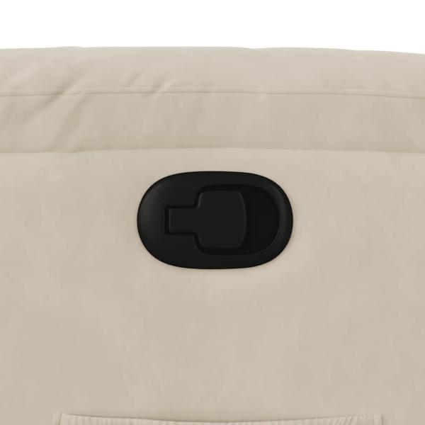 Relaxsessel mit Aufstehhilfe Beige Mikrofasergewebe