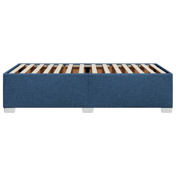 Bettgestell Blau 90x190 cm Stoff