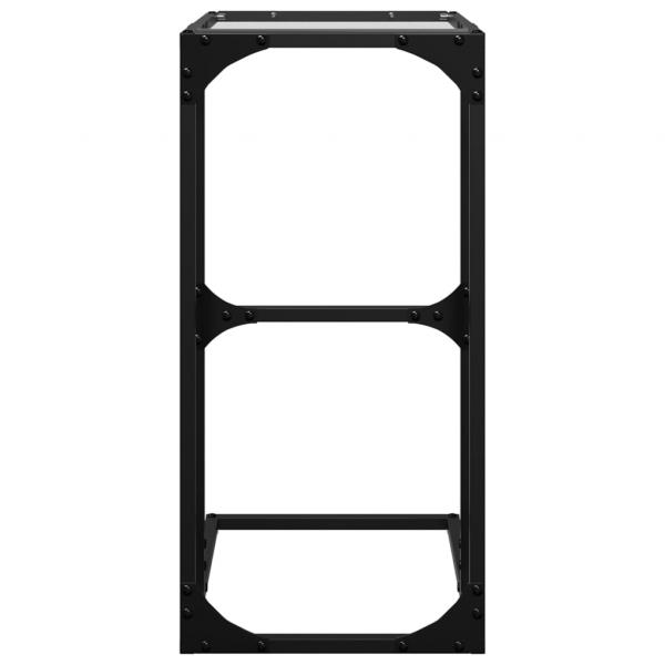Beistelltisch mit Glasplatte Transparent 40x30x61,5 cm Stahl