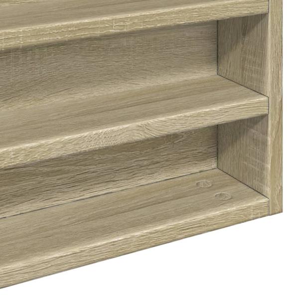 Vitrinenschrank Sonoma-Eiche 100x8,5x58 cm Holzwerkstoff