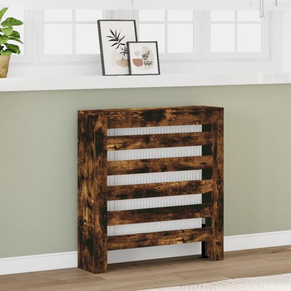 ARDEBO.de - Heizkörperverkleidung Räuchereiche 78x20x82 cm Holzwerkstoff
