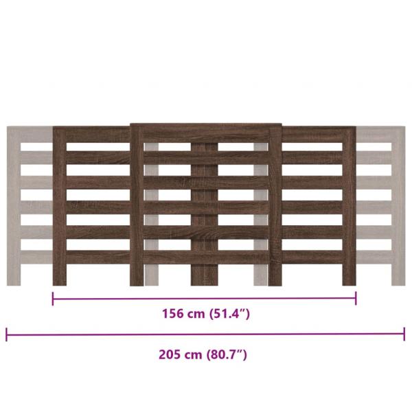 Heizkörperverkleidung Eichen-Optik 205x21,5x83,5 cm