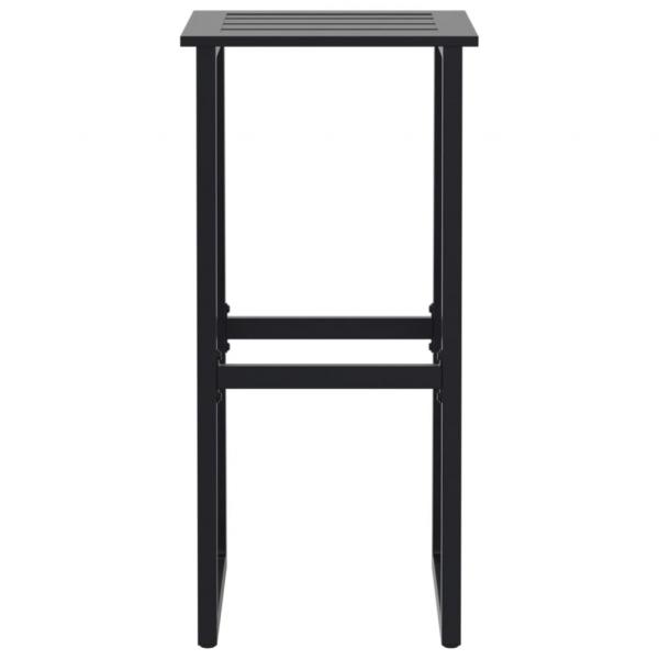Barhocker 4 Stk. Schwarz 38x38x80 cm Pulverbeschichteter Stahl