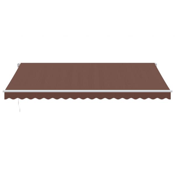 Markise Manuell mit LED Braun 450x350 cm