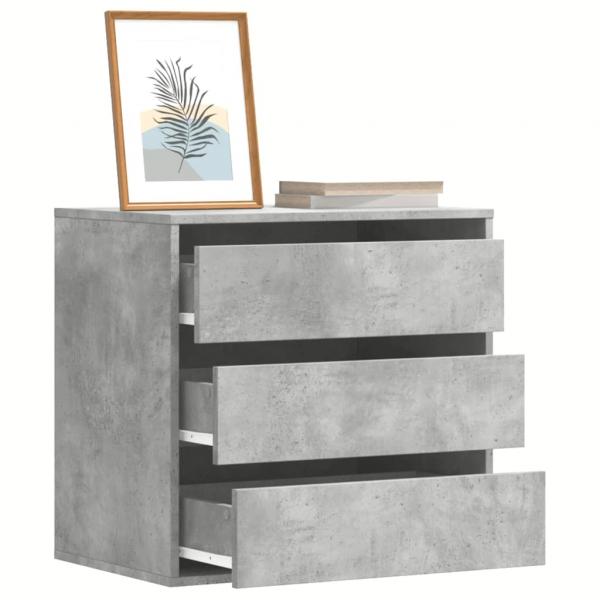 ARDEBO.de - Kommode Betongrau 60x41x58 cm Holzwerkstoff