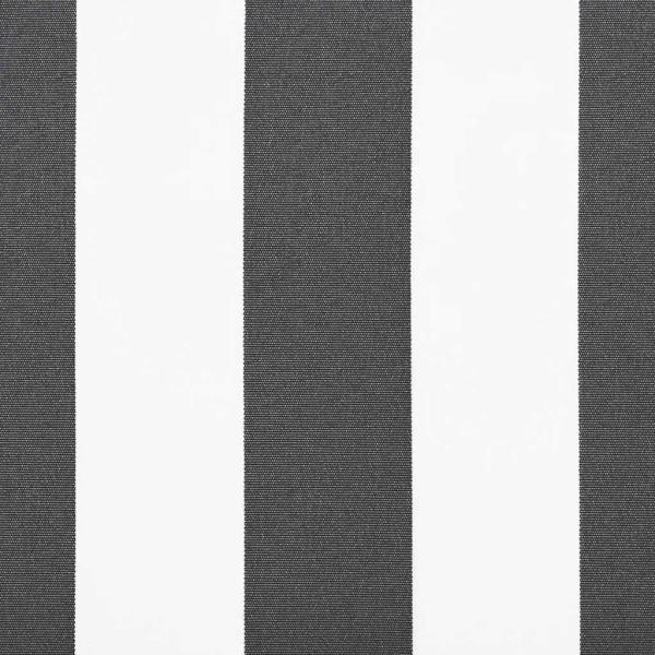 Markise Einziehbar Anthrazit und Weiß 5x3 m Stoff und Aluminium