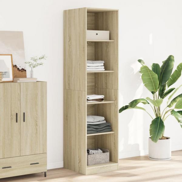 ARDEBO.de - Kleiderschrank Sonoma-Eiche 50x50x200 cm Holzwerkstoff