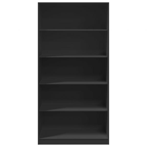 Kleiderschrank Schwarz 100x50x200 cm Holzwerkstoff