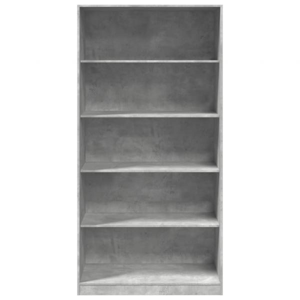 Kleiderschrank Betongrau 100x50x200 cm Holzwerkstoff