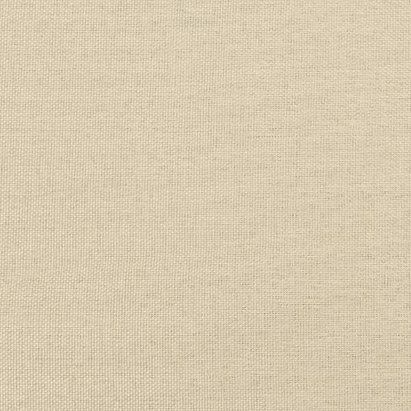 Boxspringbett mit Matratze Creme 200x200 cm Stoff