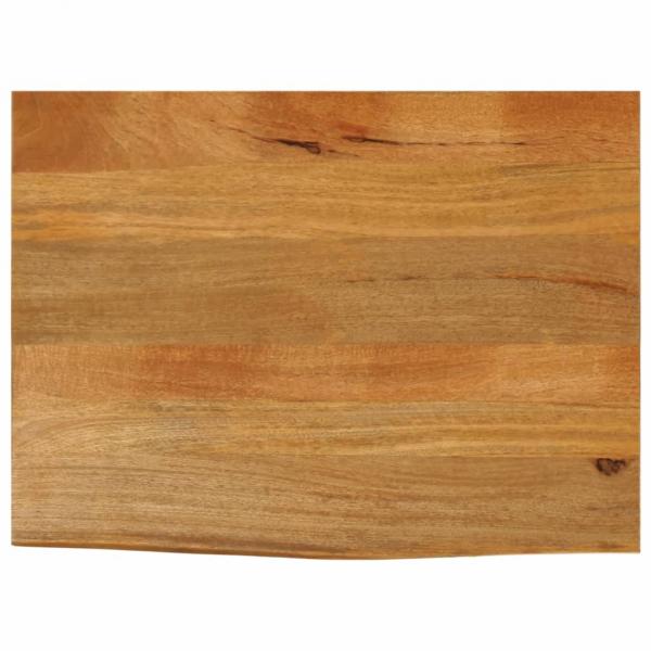 ARDEBO.de - Tischplatte mit Baumkante 80x60x2,5 cm Massivholz Mango