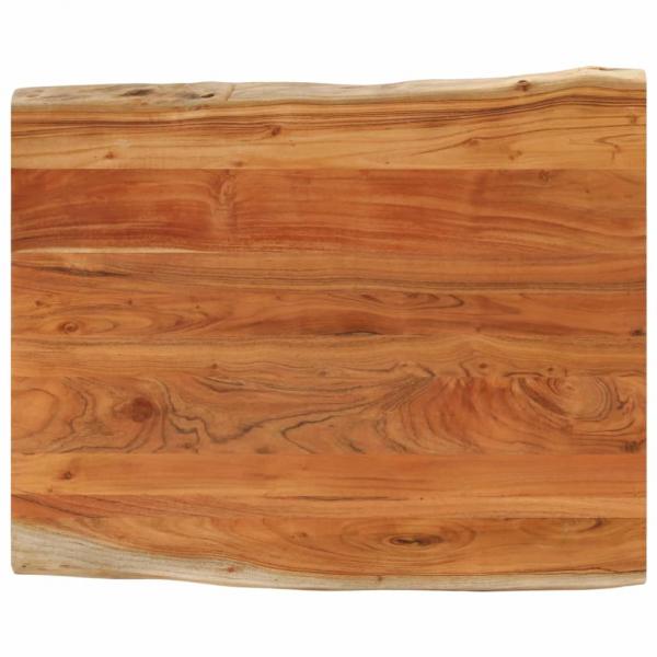 ARDEBO.de - Tischplatte 90x80x3,8 cm Rechteckig Massivholz Akazie Baumkante