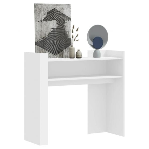 ARDEBO.de - Konsolentisch Weiß 100x35x90 cm Holzwerkstoff