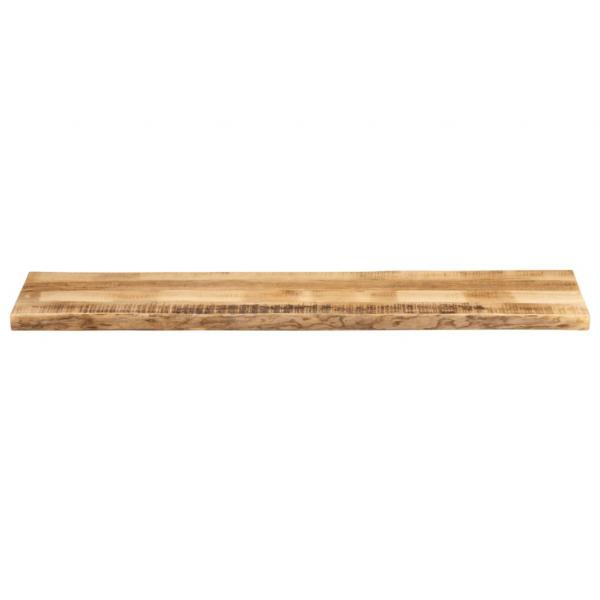Tischplatte mit Baumkante 160x40x2,5 cm Raues Mango Massivholz