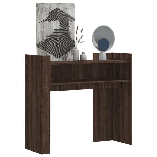 ARDEBO.de - Konsolentisch Braun Eichen-Optik 100x35x90 cm Holzwerkstoff
