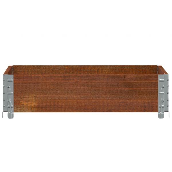 Pflanzkasten Braun 80x60 cm Massivholz Kiefer