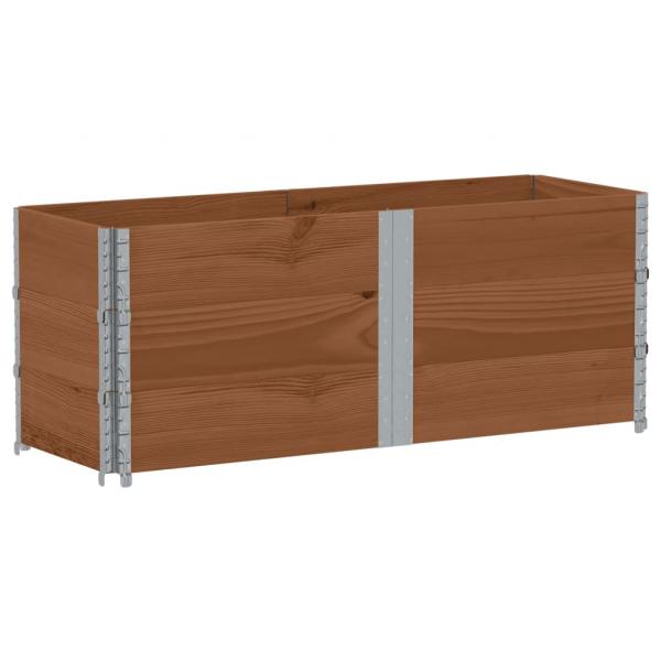 Pflanzkasten Braun 150x50 cm Massivholz Kiefer
