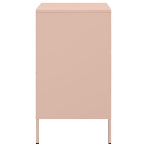 Nachttisch Rosa 36x39x68 cm Stahl