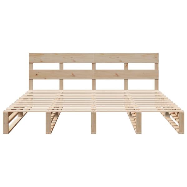 Massivholzbett ohne Matratze 200x200 cm Kiefer
