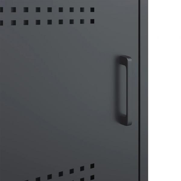 TV-Schrank Anthrazit 100,5x39x50,5 cm Stahl