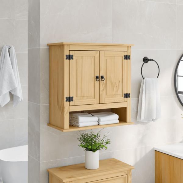 ARDEBO.de - Bad-Wandschrank Corona 70x33x71,5 cm Massivholz Kiefer