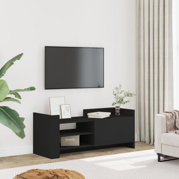 ARDEBO.de - TV-Schrank Schwarz 100x35x40 cm Holzwerkstoff