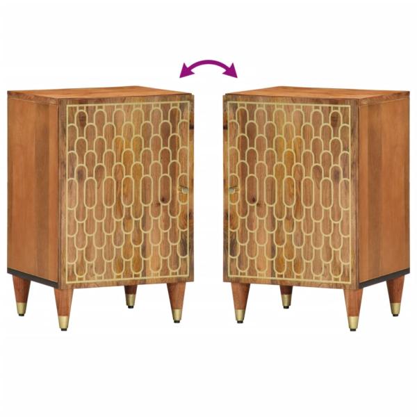 Badschrank 38x33x58 cm Massivholz Mango