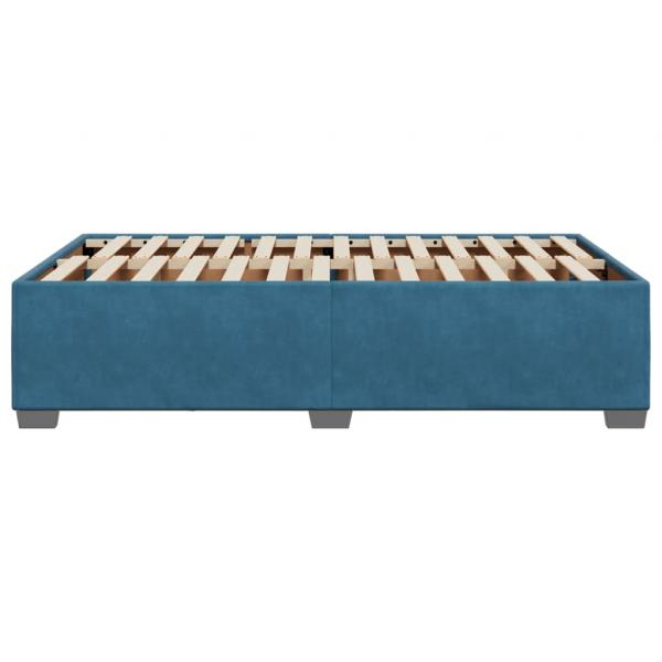 Bettgestell Blau 120x200 cm Samt