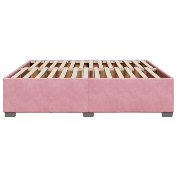 Bettgestell Rosa 200x200 cm Samt