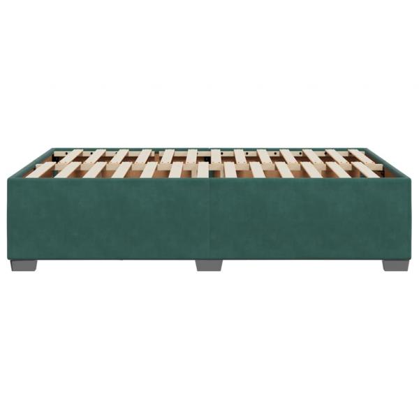 Bettgestell Dunkelgrün 120x190 cm Samt