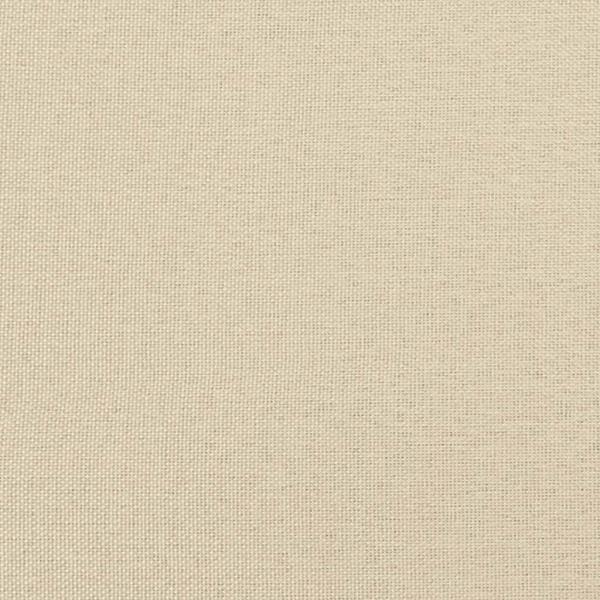 Bettgestell ohne Matratze Creme 140x200 cm Stoff