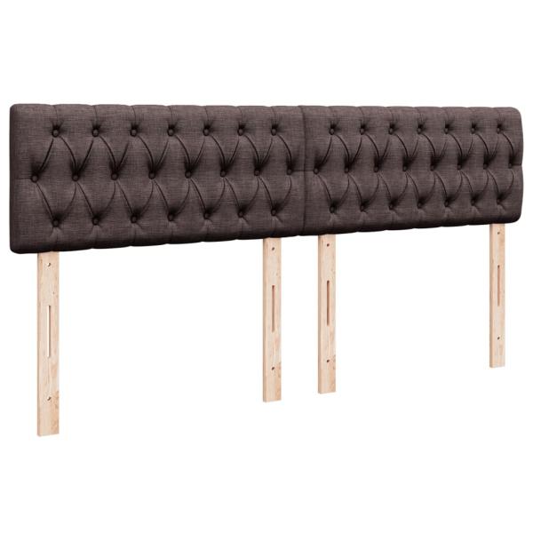 ARDEBO.de - Boxspringbett mit Matratze Dunkelbraun 180x200 cm Stoff
