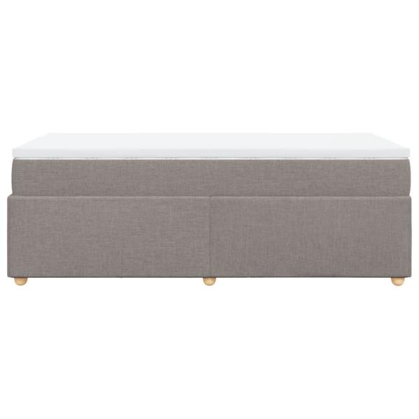 Boxspringbett mit Matratze Taupe 90x190 cm Stoff