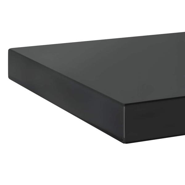 Wandregale 2 Stk. 50x23,5 cm Schwarz Edelstahl