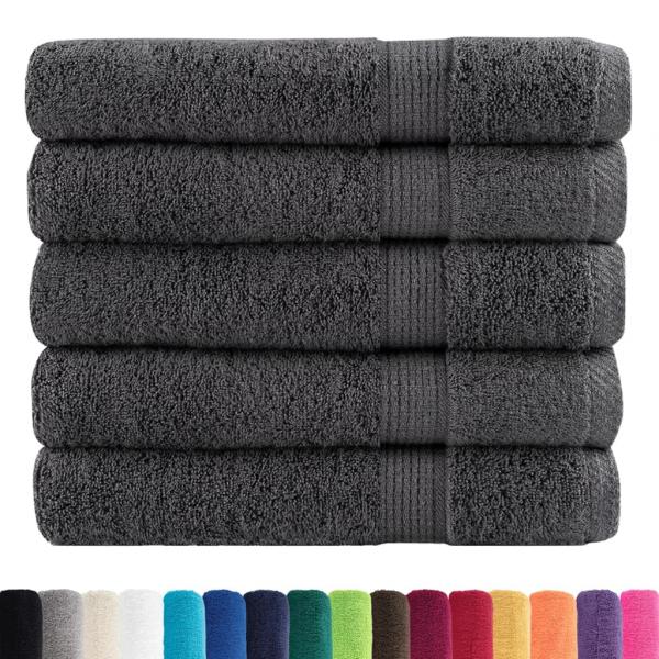 Premium-Handtücher SOLUND 25 Stk. Anthrazit 100x200 cm 600 g/m²