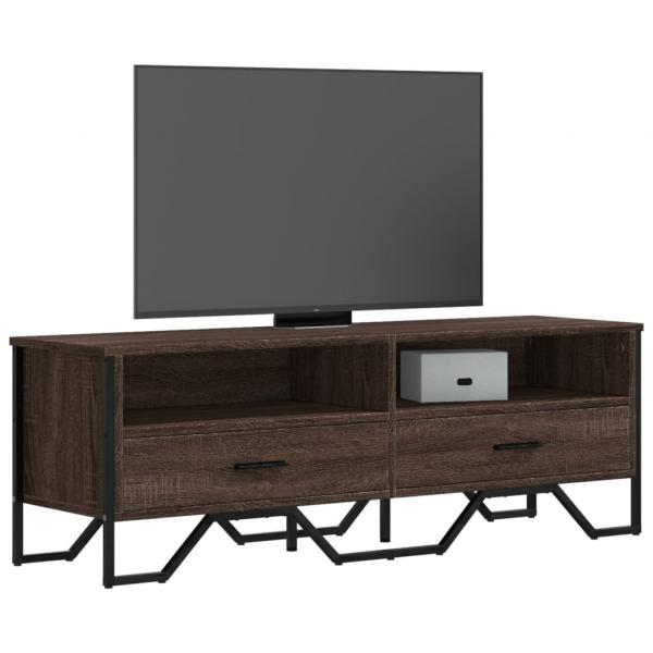 ARDEBO.de - TV-Schrank Braun Eichen-Optik 122x34x41 cm Holzwerkstoff