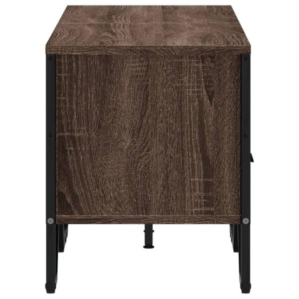 TV-Schrank Braun Eichen-Optik 122x34x41 cm Holzwerkstoff