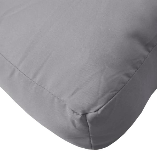 ARDEBO.de - Palettenkissen Grau 50x40x12 cm Stoff