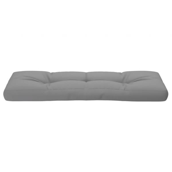 Palettenkissen Grau 120x40x12 cm Stoff