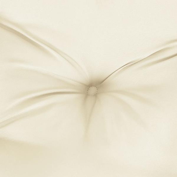 ARDEBO.de - Palettenkissen 2-tlg. Creme Stoff