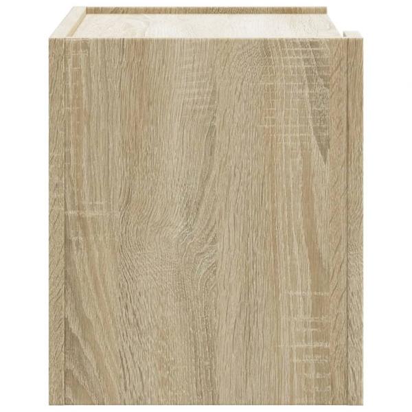 Wand-Nachttische 2 Stk. Sonoma-Eiche 45x30x35 cm
