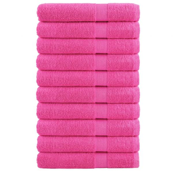 ARDEBO.de - Premium-Handtücher SOLUND 10 Stk. Rosa 100x200 cm 600 g/m²