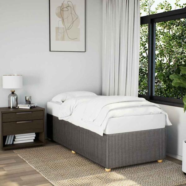 ARDEBO.de - Bettgestell Taupe 90x200 cm Stoff