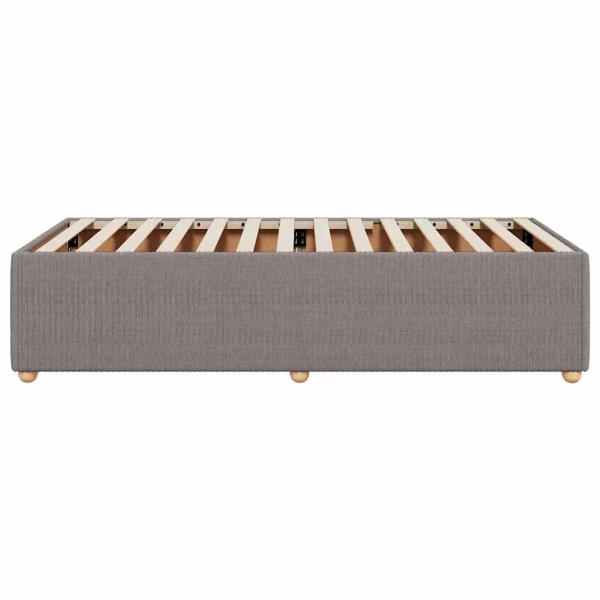 Bettgestell Taupe 90x200 cm Stoff