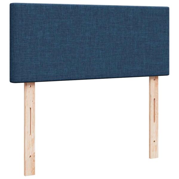 ARDEBO.de - Boxspringbett mit Matratze Blau 120x200 cm Stoff