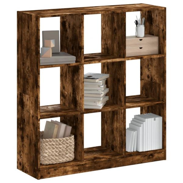 ARDEBO.de - Bücherregal Räuchereiche 102x32x108 cm Holzwerkstoff