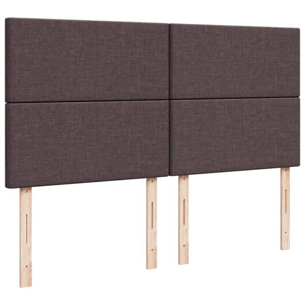ARDEBO.de - Boxspringbett mit Matratze Dunkelbraun 180x200 cm Stoff